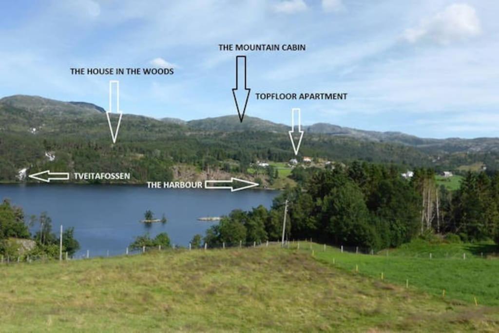 Topfloor Apartment Separate Entranc Nice View Stord Fitjar Exterior photo
