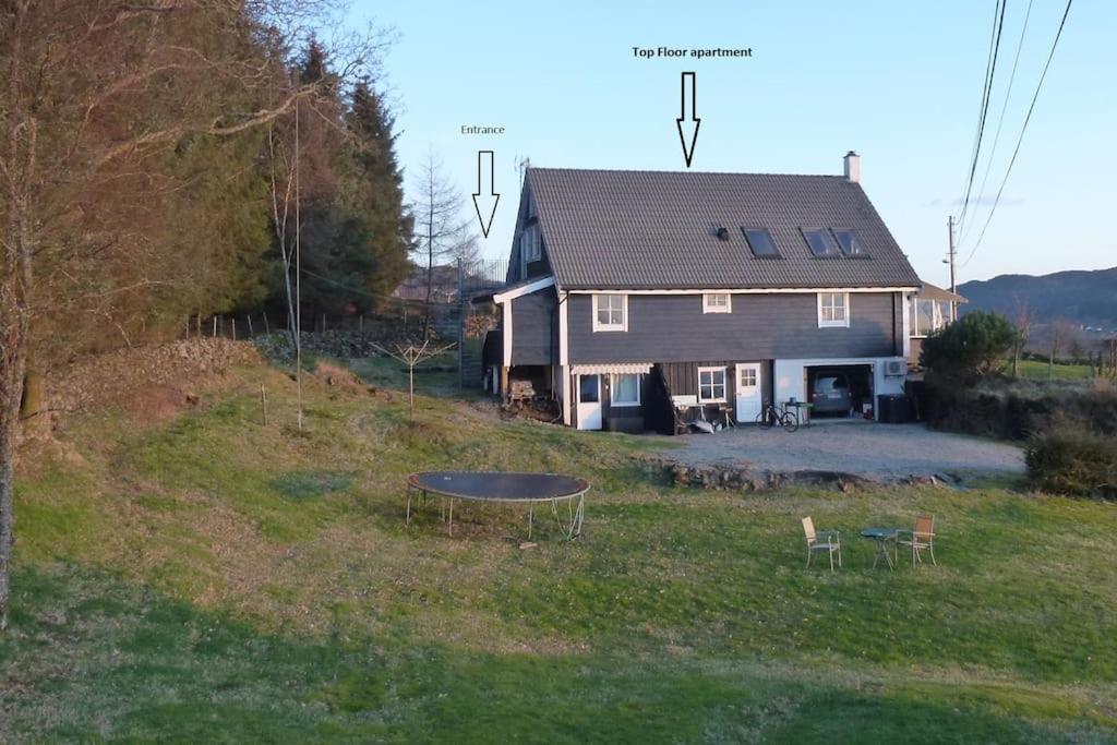 Topfloor Apartment Separate Entranc Nice View Stord Fitjar Exterior photo