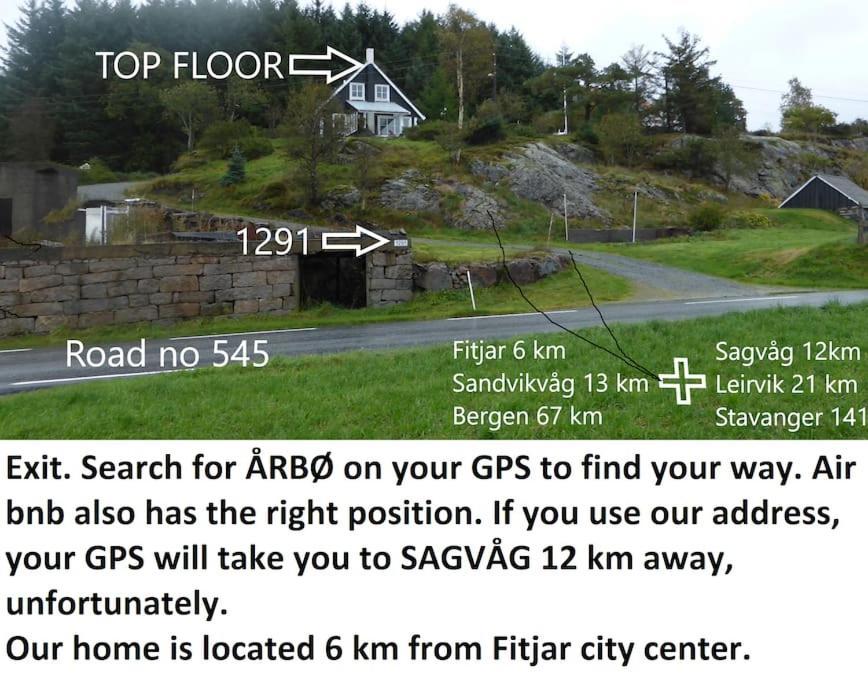 Topfloor Apartment Separate Entranc Nice View Stord Fitjar Exterior photo